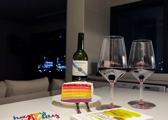 Appartement 이터널 블루 웨이브 O풀빌라o오션뷰o핀란드식사우나o송도 케이블카o Busan